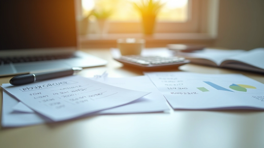 Kalkulačka s výtiskem čísel a poznámkami o výdajích