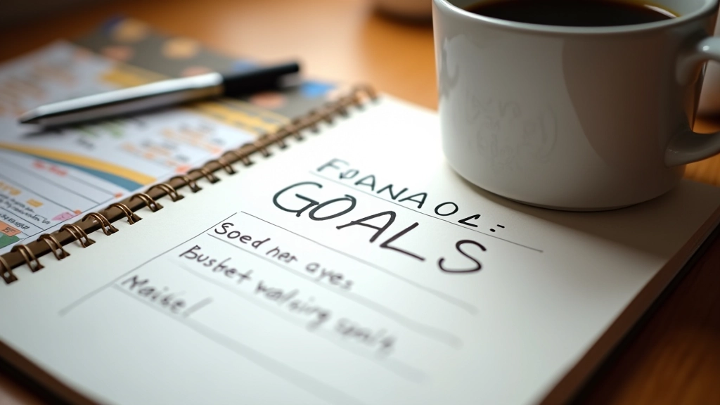 Poznámkový blok s cíly a plány napsanými rukou