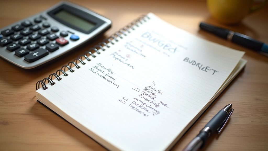 Otevřený zápisník s tužkou a kalkulačkou na pracovním stole