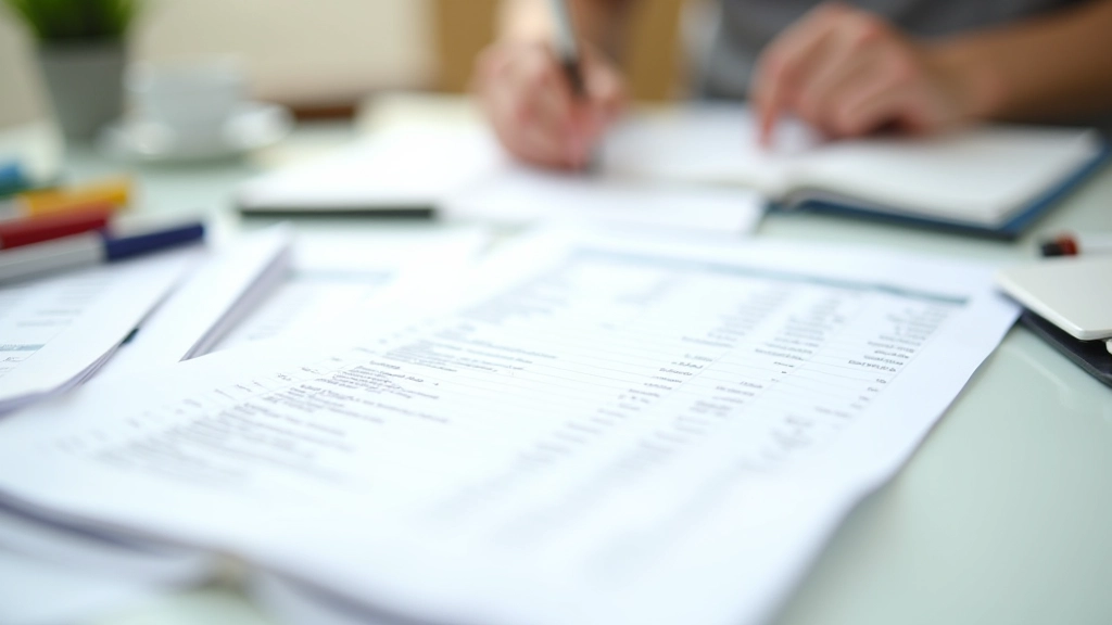 Tabulka s kategoriemi výdajů a barevnými tužkami